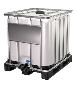 IBC-Container mehrfarbig 1000 l, mit UN-Kennzeichnung