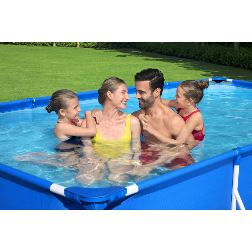 Aufstellpool-Set 'Steel Pro™' blau rechteckig 400 x 211 x 81 cm