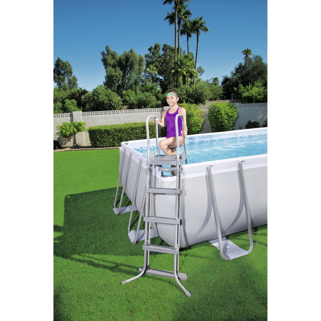 Frame-Pool-Set 'Power Steel' 412 x 201 x 122 cm mit Filterpumpe und Sicherheitsleiter