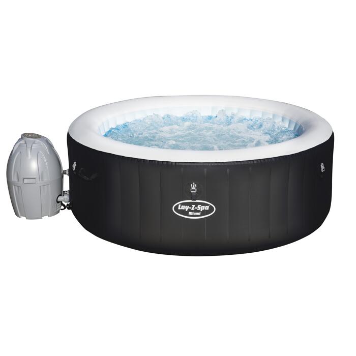 Bestway Whirpool Lay Z Spa Miami Airjet Schwarz O 180 X 66 Cm ǀ Toom Baumarkt