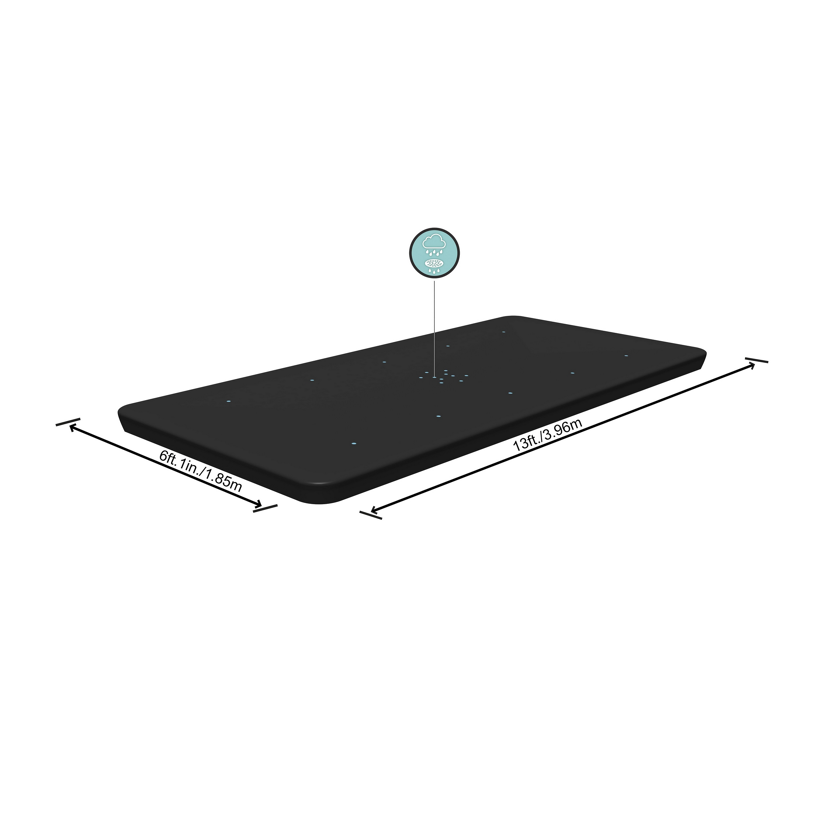 PVC-Abdeckplane 'Flowclear™' 396 x 185 cm