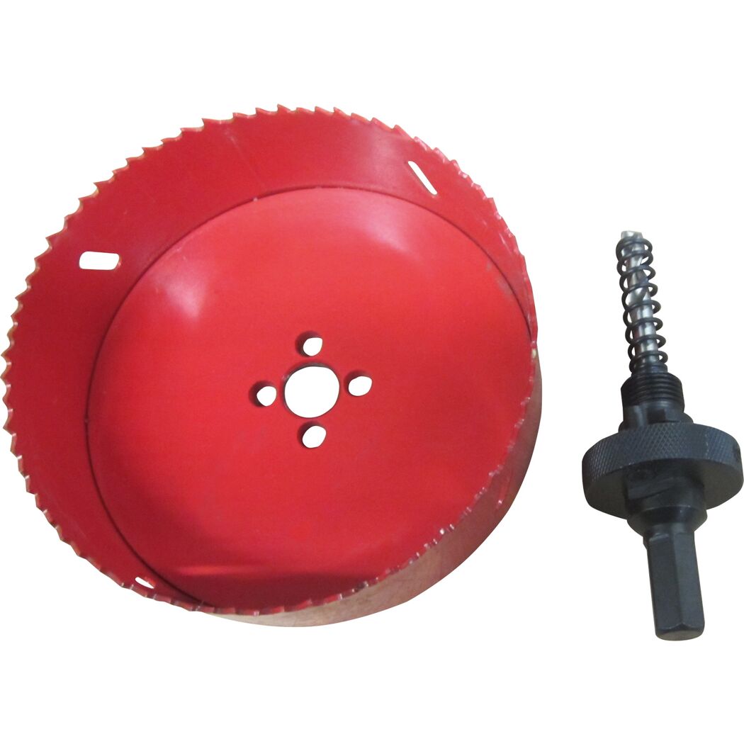 Bohrer rot DN 100, mit Aufnahmeschaft