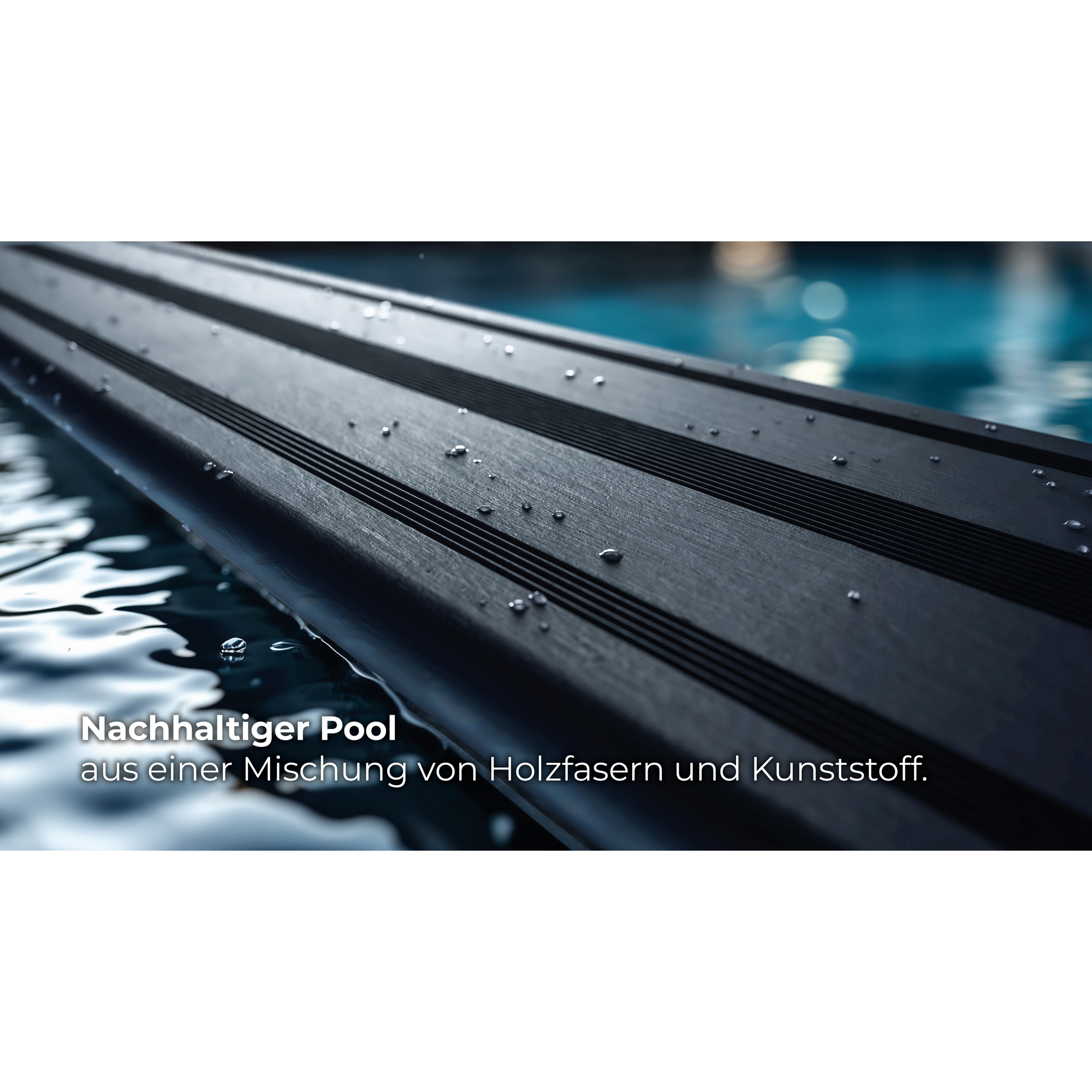 Composite Pool-Set 'Avantgarde' 326 x 96 x 326 cm mit Sandfilter und Trittleiter