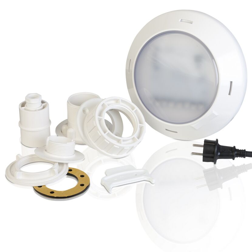 LED-Poolbeleuchtung für Holzpools und Pool 'Composite' weiß Ø 22 x 4 cm