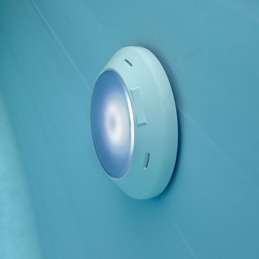 LED-Poolbeleuchtung für Holzpools und Pool 'Composite' weiß Ø 22 x 4 cm