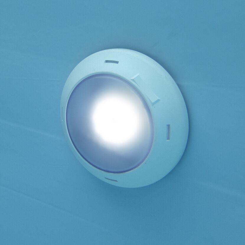 LED-Poolbeleuchtung für Holzpools und Pool 'Composite' weiß Ø 22 x 4 cm