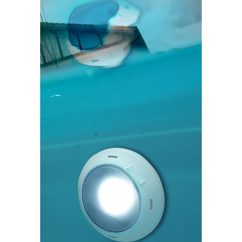 LED-Poolbeleuchtung für Holzpools und Pool 'Composite' weiß Ø 22 x 4 cm