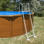 Verkleinertes Bild von Pool-Sicherheitsleiter Stahl 2 x 3 Stufen, 134 cm