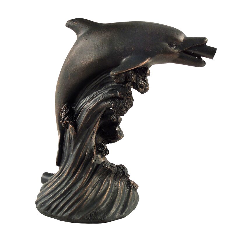 Wasserspeier 'Delfin' 10 x 16 x 18 cm