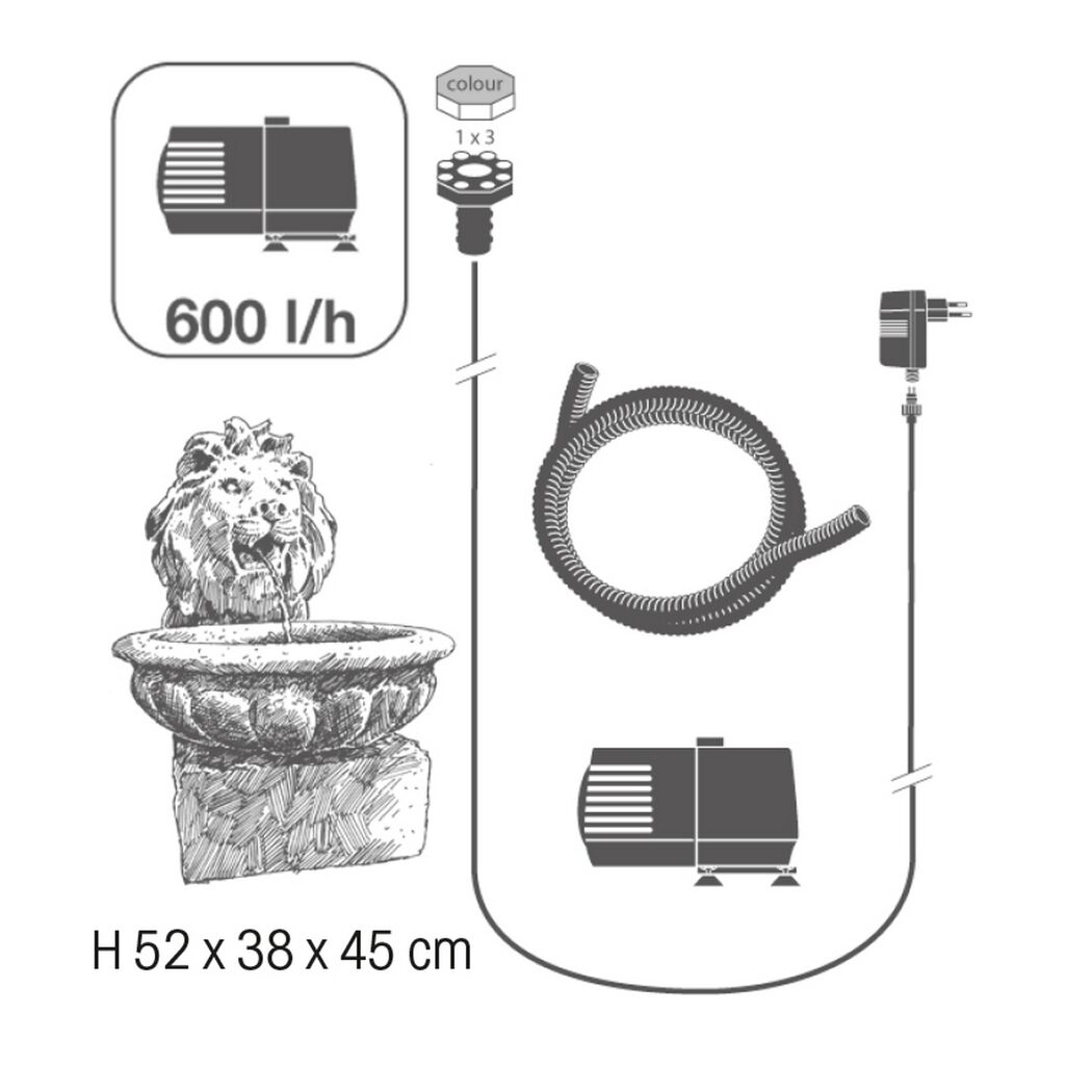 Terrassenbrunnen 'Basel' 7,5 W