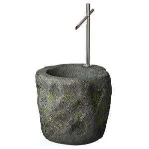 Brunnen 'Sacramento' rund in Steinoptik Ø 40 x 73 cm