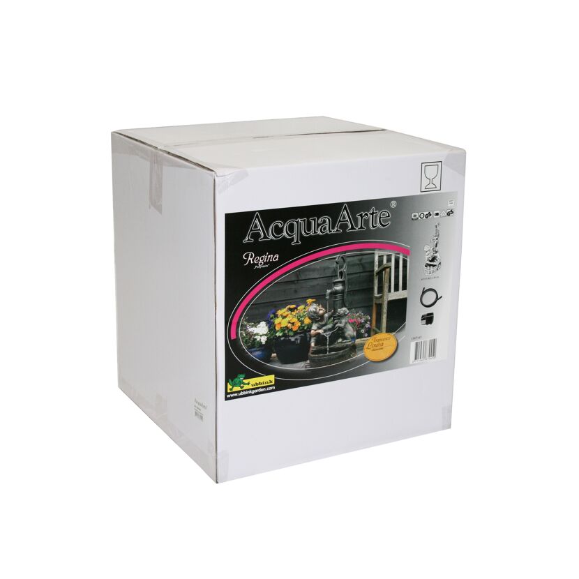 Verpackung des Wasserspiels Regina von AcquaArte