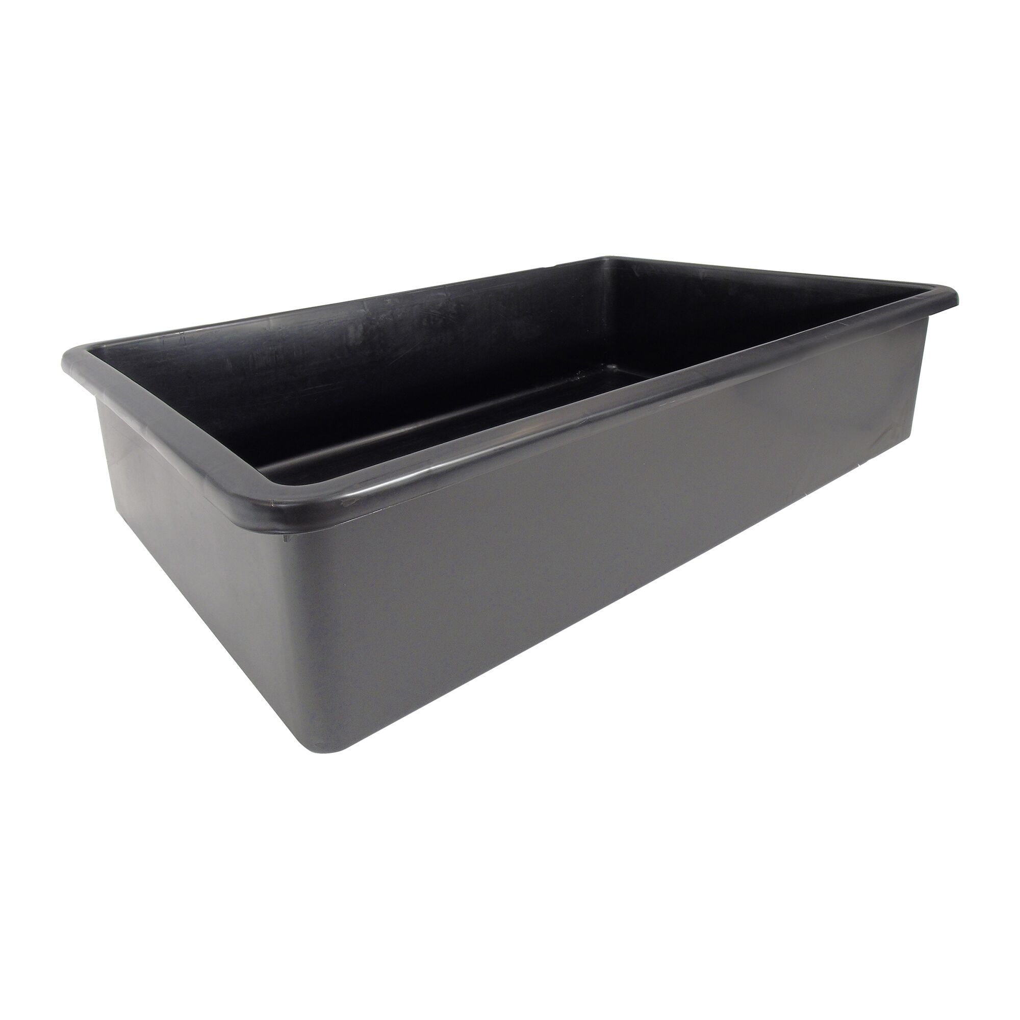 Schwarzer Kunststoffkübel