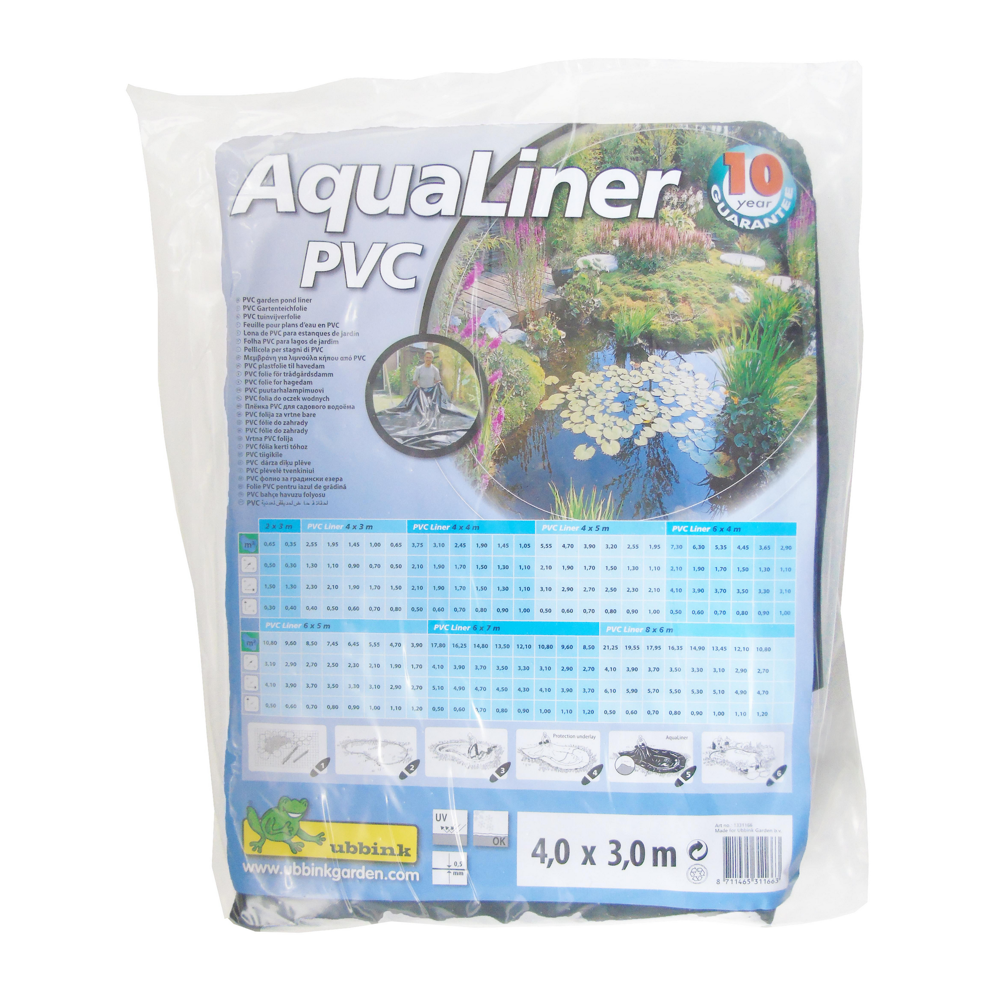 Teichfolie 'AquaLiner' 400 x 300 cm + product picture