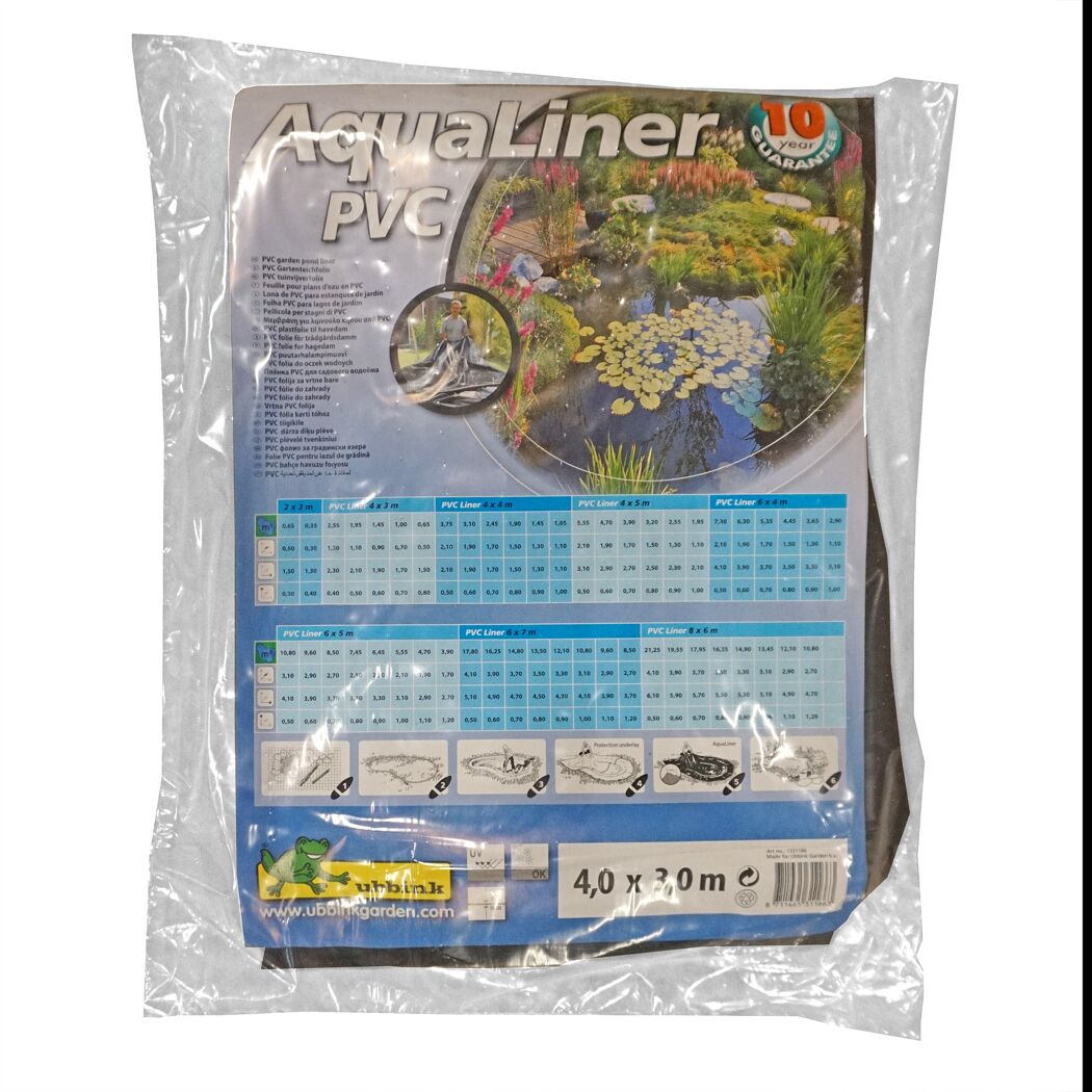 Schwarze Aqualiner Teichfolie in Verpackung