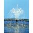 Springbrunnen spritzt Wasser in die Luft