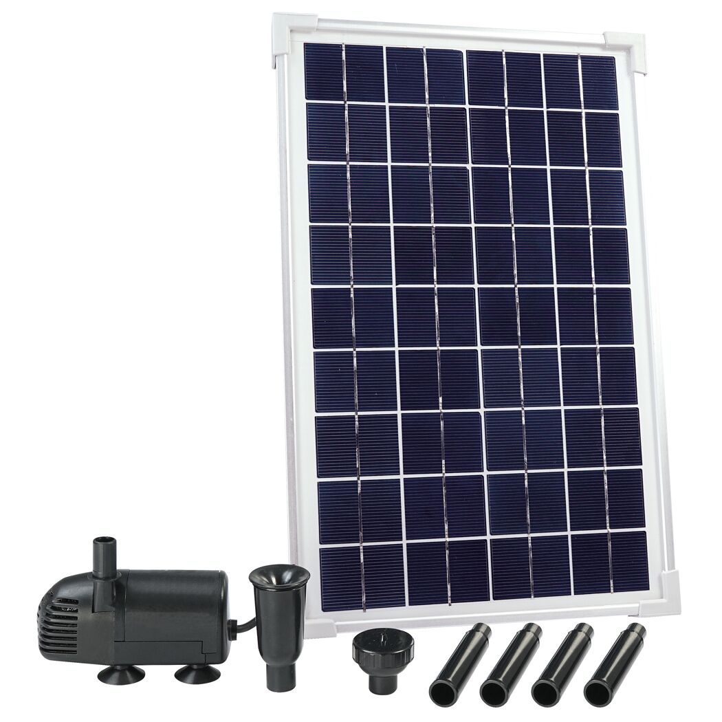 Solar Teichpumpe Set mit Solarmodul, Pumpe und Zubehör