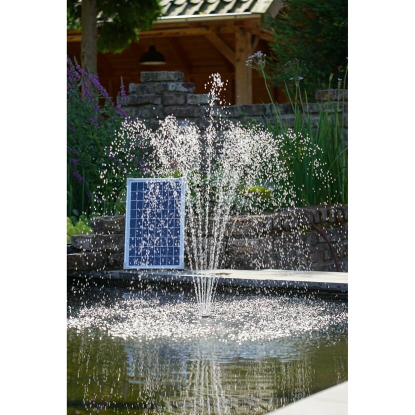 Solar Springbrunnen mit Pumpe und Solarmodul