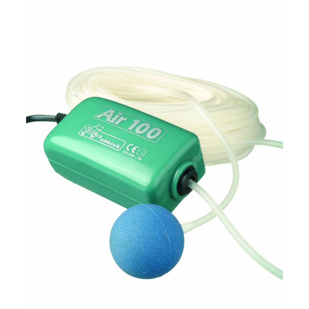 Belüftungspumpe Air 100 mit Schlauch und Spülstein