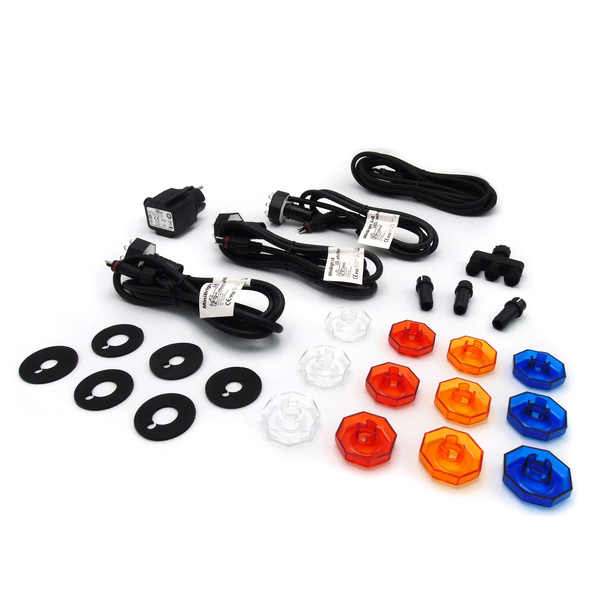 MiniBright 3x8 LED Beleuchtungsset mit Zubehör