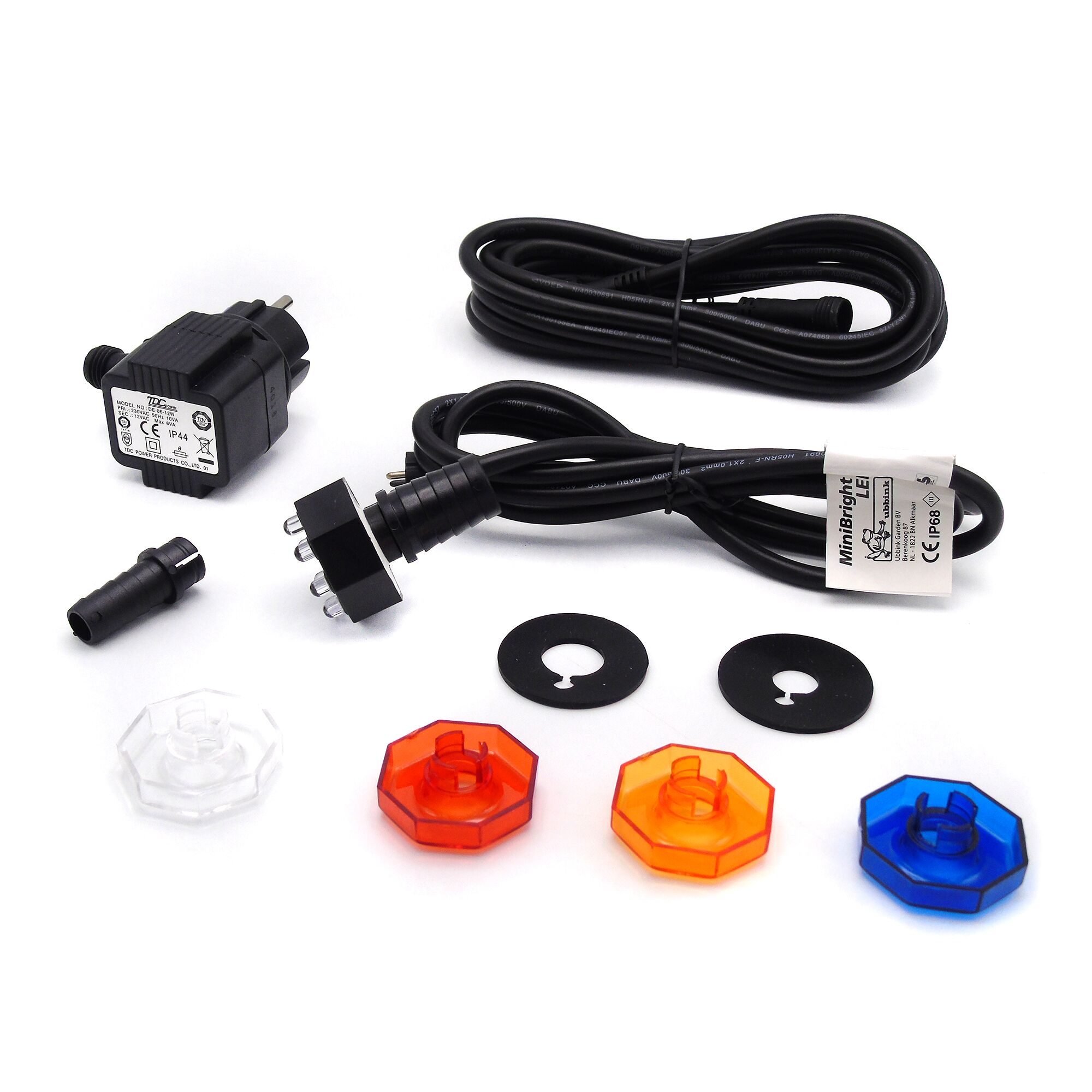 MiniBright LED Leuchten, Kabel und Transformator