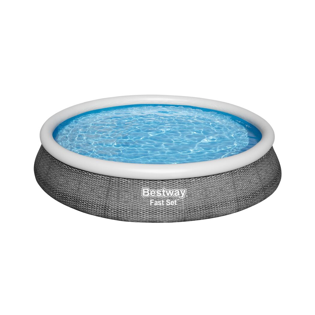 Aufstellpool 'Fast Set™' grau/weiß rund Ø 396 x 84 cm