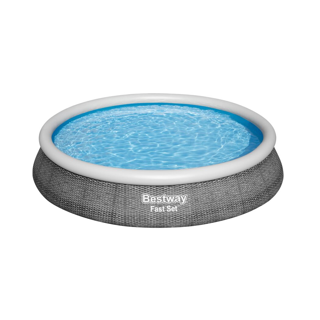 Aufstellpool 'Fast Set™' grau/weiß rund Ø 396 x 84 cm