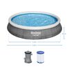 Aufstellpool 'Fast Set™' grau/weiß rund Ø 396 x 84 cm