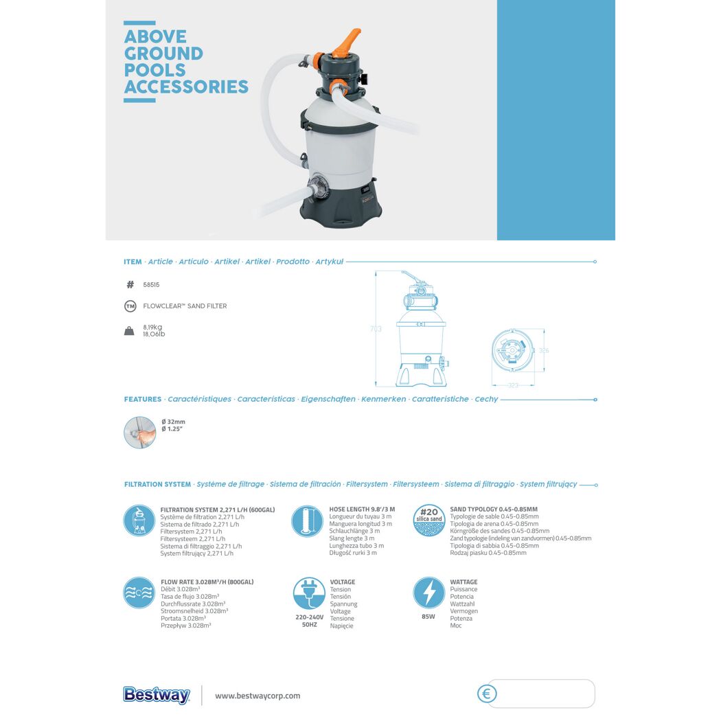 Bestway Flowclear Sandfilteranlage
