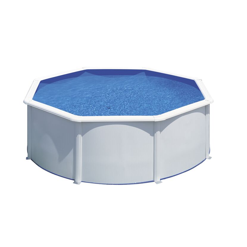 Stahlwandpool-Set 'Fidji' Ø 300 x 120 cm mit Sicherheitsleiter und Sandfilteranlage