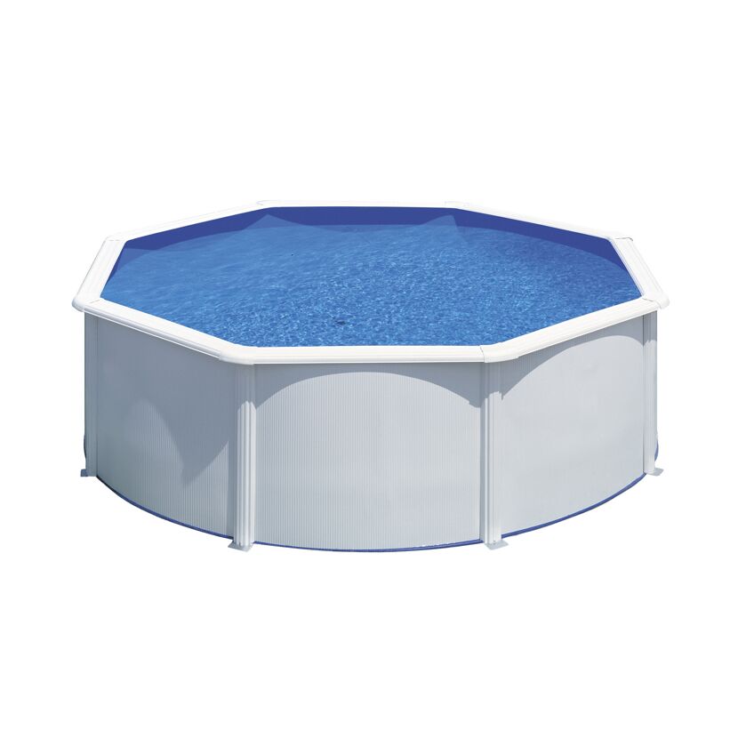 Stahlwandpool-Set 'Fidji' Ø 350 x 120 cm mit Sicherheitsleiter und Sandfilteranlage