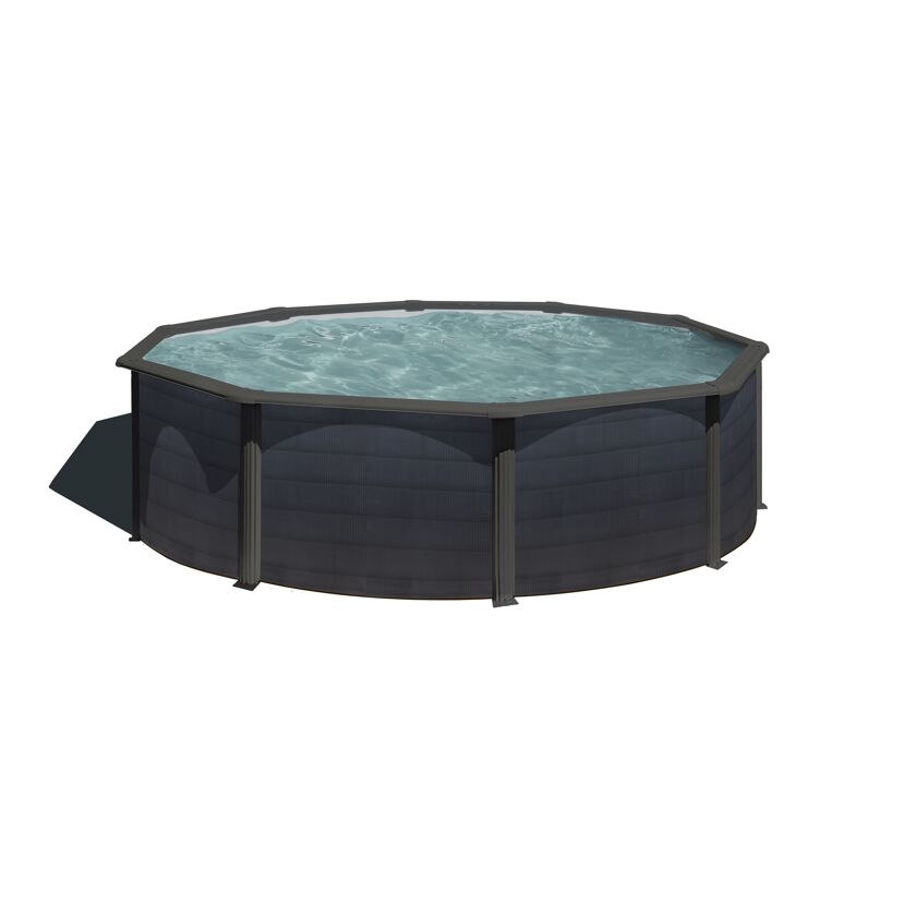 Stahlwandpool-Set 'Kea' Ø 460 x 120 cm mit Sicherheitsleiter und Sandfilteranlage