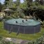 Stahlwandpool-Set 'Kea' 610 x 375 x 120 cm mit Sicherheitsleiter und Sandfilteranlage