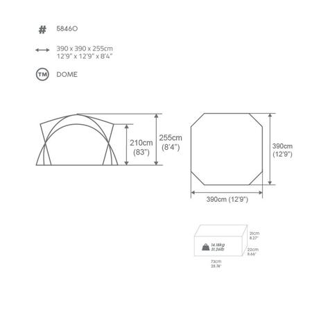 6. Bild von Pavillon 'Lay-Z-Spa' creme 390 x 390 x 255 cm