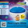 Schwimmende Disco-Kugel mit buntem Licht