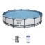 Bestway Steel Pro Max Frame Pool mit Filterpumpe und Filterkartusche
