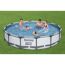 Familie im Bestway Steel Pro Max Pool