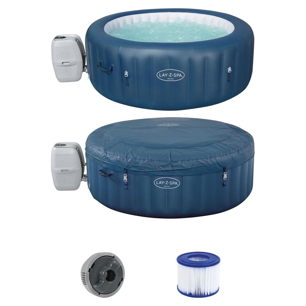 Aufblasbarer Whirlpool Lay-Z-Spa Milan mit Zubehör