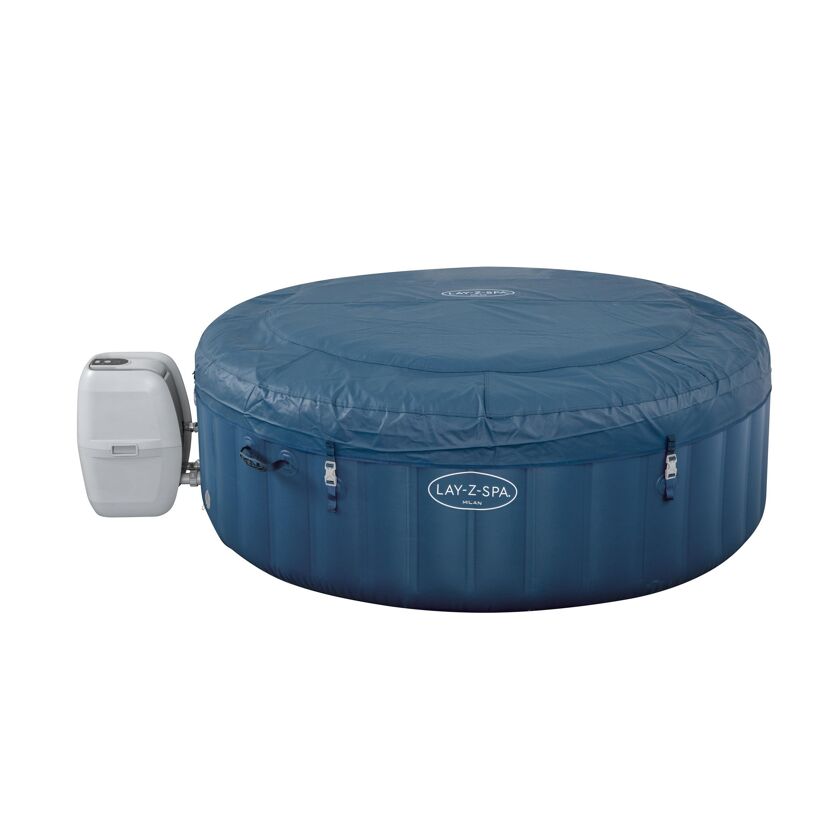 Abgedeckter Lay-Z-Spa Milan AirJet Plus Whirlpool