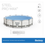 Verkleinertes Bild von Aufstellpool 'Steel Pro Max™' grau/weiß Ø 366 x 100 cm, Komplett-Set
