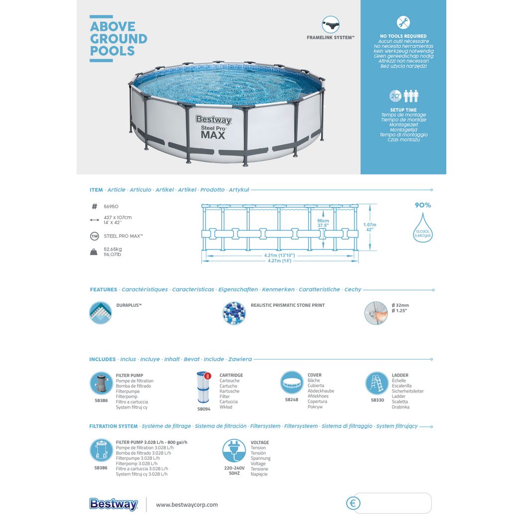 Bestway Steel Pro Max Aufstellpool