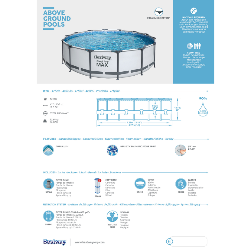 Bestway Steel Pro Max Aufstellpool
