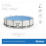 Verkleinertes Bild von Aufstellpool 'Steel Pro MAX' Komplett-Set, grau rund  Ø 427 x 107 cm