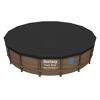 Abgedeckter Frame Pool Rattan Optik