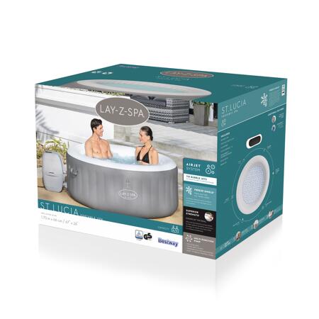 3. Bild von Whirlpool 'Lay-Z-Spa™ St. Lucia AirJet' silbergrau/weiß Ø 170 x 66 cm