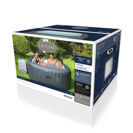 3. Bild von Whirlpool 'Lay-Z-Spa™ Hawaii HydroJet Pro' grau/weiß 180 x 180 x 71 cm