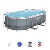 Ovaler Aufstellpool Power Steel von Bestway mit Zubehör.
