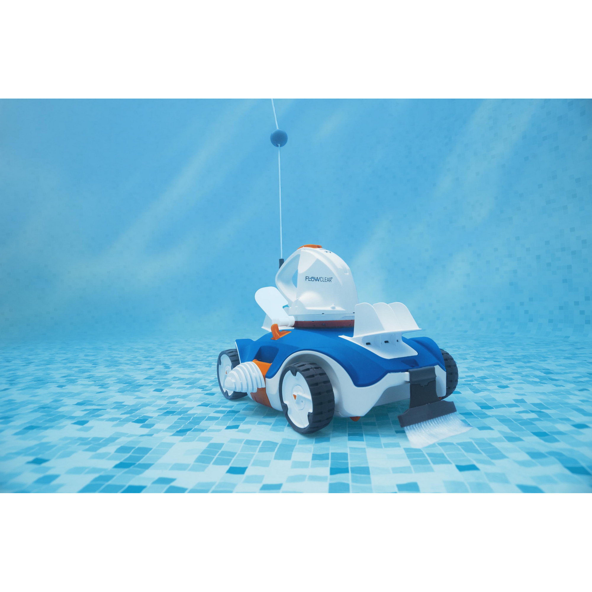 Bodenpoolsauger 'Flowclear AQUATRONIX' blau/weiß, mit Akku + product picture