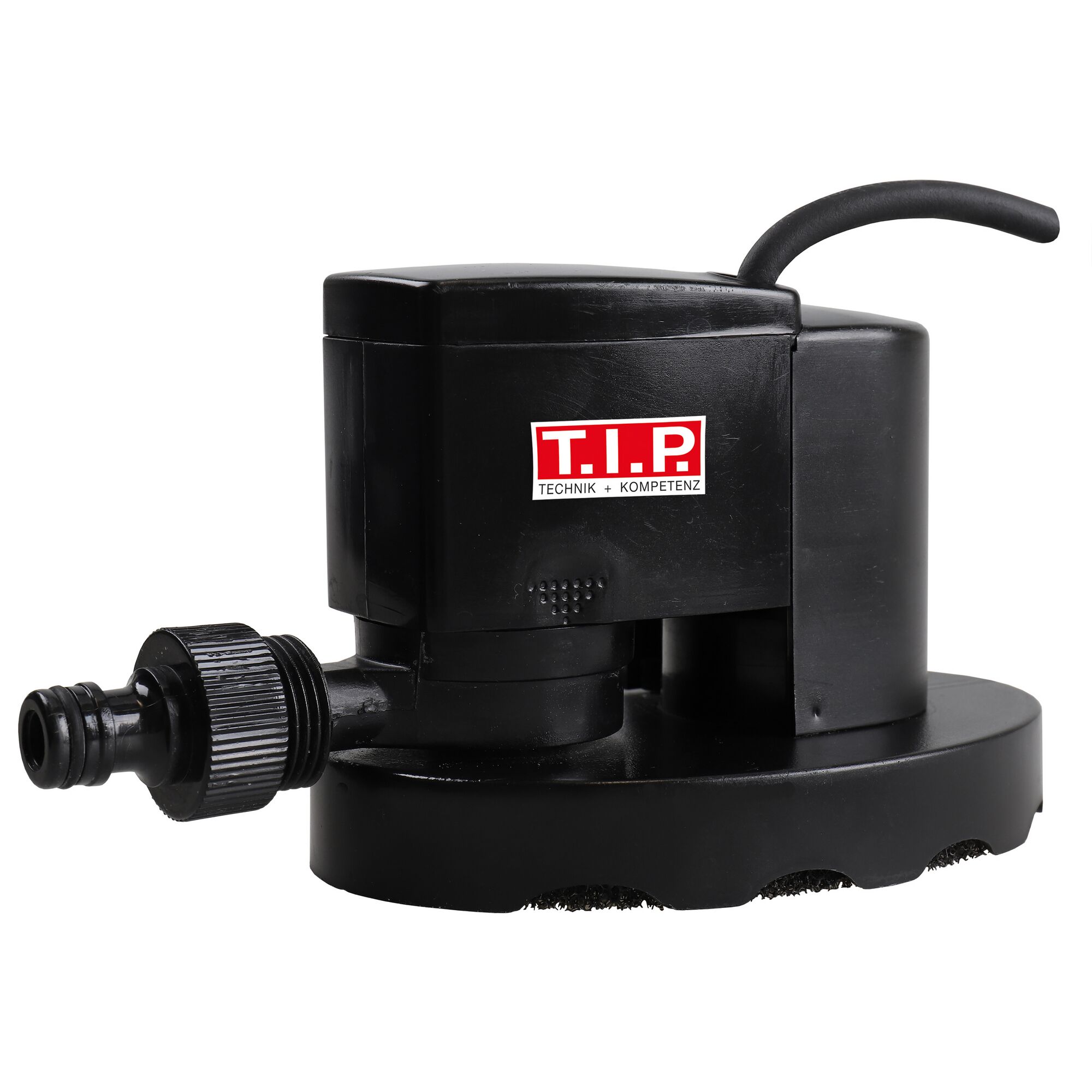 Schwarze Poolcoverpumpe CoverOne 1500 von T.I.P.