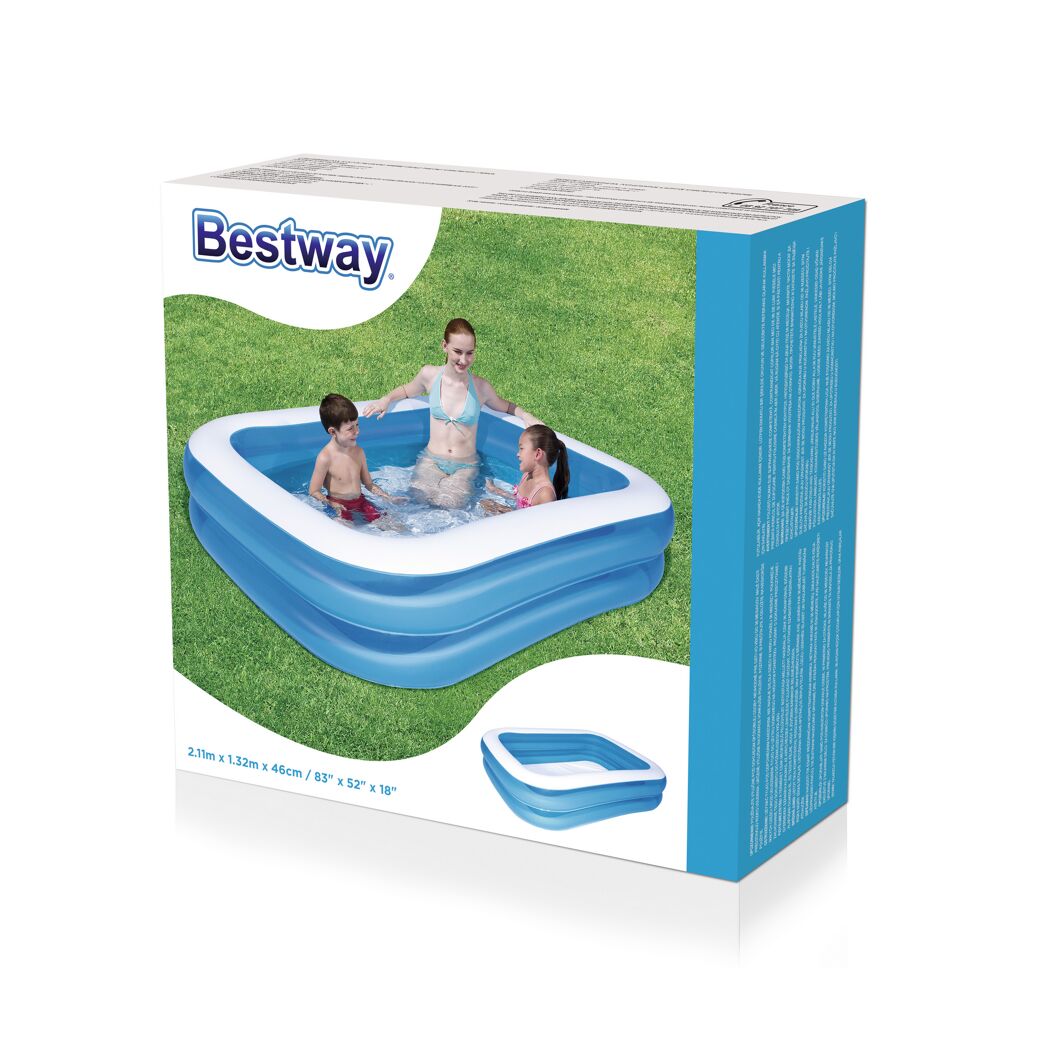 Bestway Family Pool mit drei Kindern